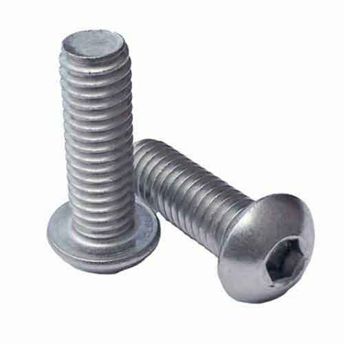 M6-1.0 X 25 mm Button Socket Cap Screw, Coarse, ISO 7380, 18-8 (A2) Stainless